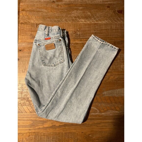 Women’s Vintage Wrangler Jeans Light Wash 9 X 32 80s Cowgirl - Picture 1 of 9